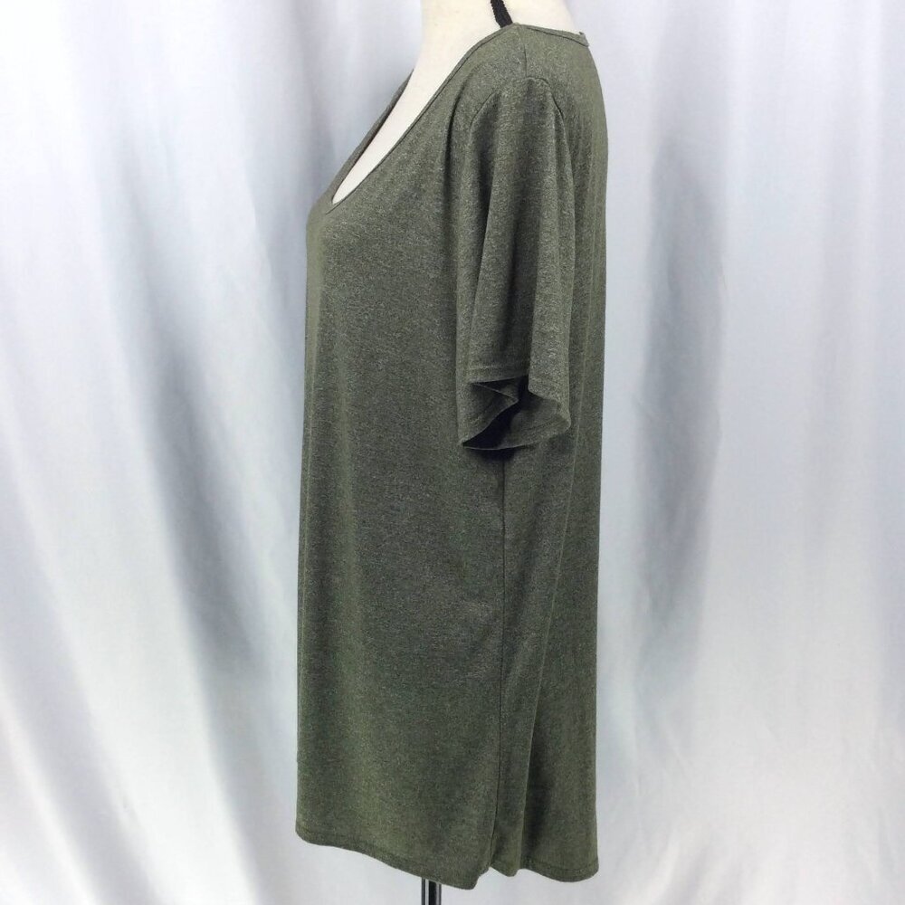 LuLaRoe Women's Classic T-Shirt‎ 2XL Green Scoop Neck Short Sleeve Tunic Top - Picture 4 of 7